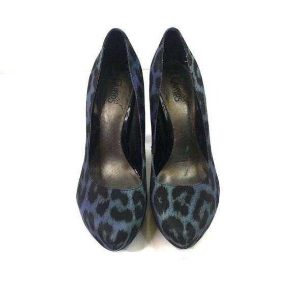 Carlos Santana Privilege Cheetah Pumps Heels - Picture 4 of 11